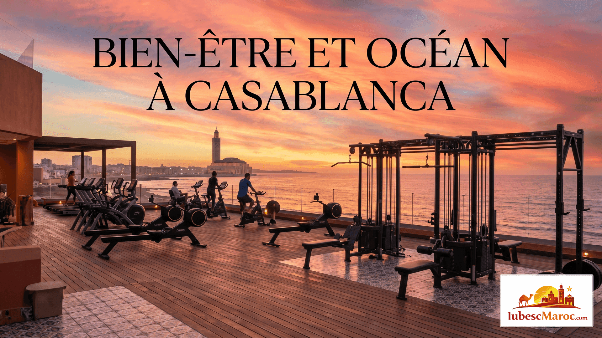 Fitness cu vedere la ocean în Casablanca