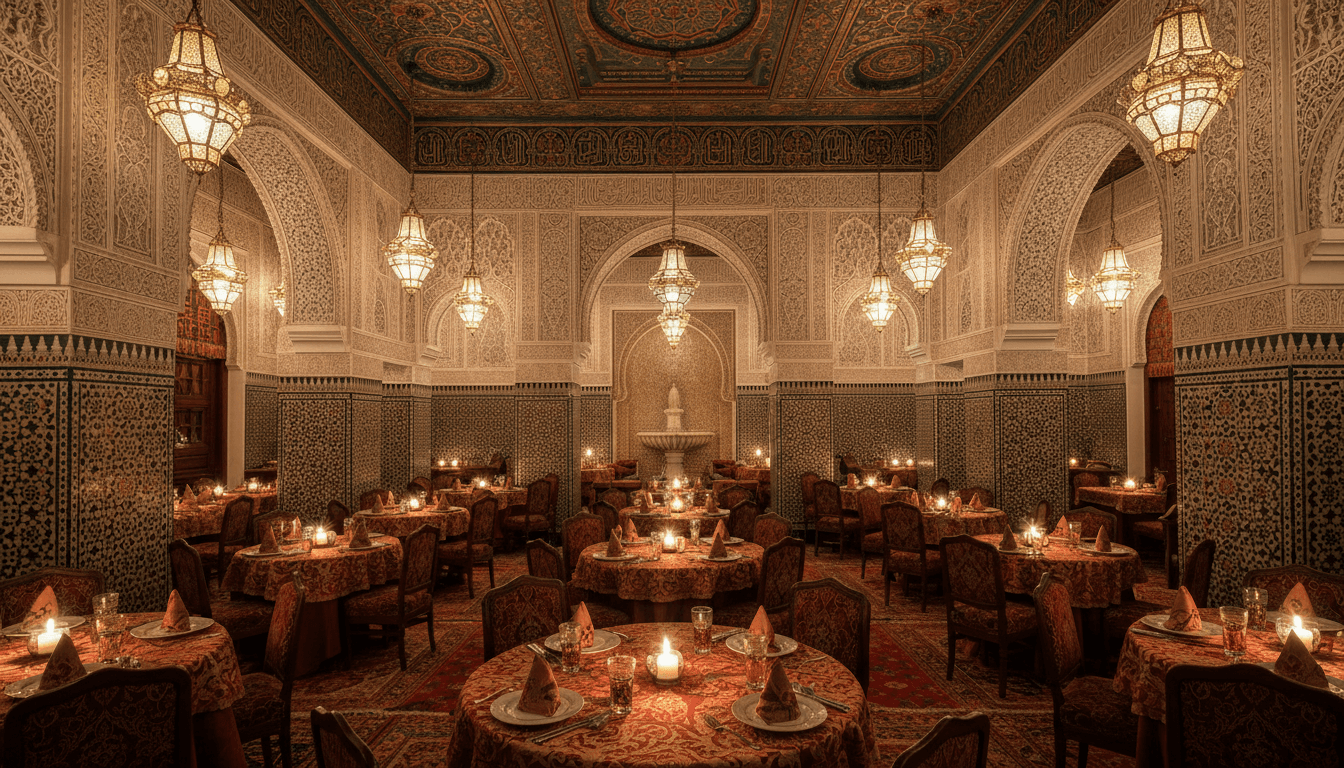 Dar Yacout - Salon principal zellige et stuc